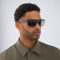 Maui Jim Huelo Unisex Rectangle Sunglasses in Grey – Product Photo 8