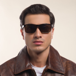 Maui Jim Huelo Unisex Rectangle Sunglasses in Brown – Product Photo 7