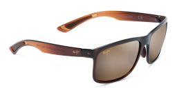 Maui Jim Huelo Unisex Rectangle Sunglasses in Brown – Product Photo 2
