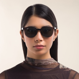 Shop Maui Jim Wailua Round Sunglasses in Grey online.