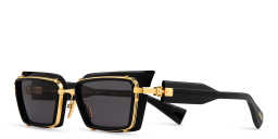 Shop BALMAIN Admirable Unisex Square Sunglasses in Black online.