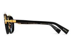 Shop BALMAIN Croissy Unisex Round Sunglasses in Black online.