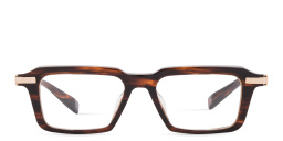 Shop BALMAIN Legion III Square Eyeglasses in Brown online.