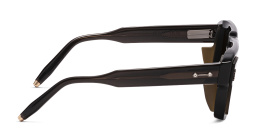 AKONI Hercules Square Sunglasses in Black – Product Photo 3