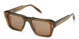 Shop AKONI Hercules Square Sunglasses in Green online.