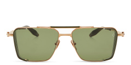 AKONI Hera Unisex Aviator Sunglasses in Gold – Product Photo 1