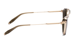 AKONI Hera Unisex Aviator Sunglasses in Gold – Product Photo 3