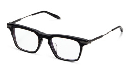 Shop AKONI Zenith Square Eyeglasses in Black online.