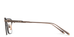 Shop AKONI Swift Square Eyeglasses in Black online.