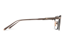 Shop AKONI Swift Square Eyeglasses in Black online.