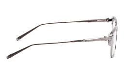 AKONI Swift Square Eyeglasses in Silver – Product Photo 3