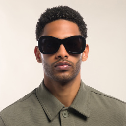 Shop OFF WHITE Unisex Round Sunglasses in Black online.
