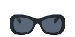 OFF WHITE Unisex Round Sunglasses in Black – Product Photo 1