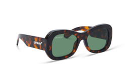 OFF WHITE Unisex Round Sunglasses in Havana – Product Photo 2