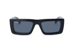 Shop OFF WHITE Unisex Rectangle Sunglasses in Black online.