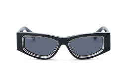 Shop OFF WHITE Unisex Square Sunglasses in Black online.