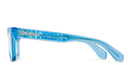 Shop OFF WHITE Unisex Square Eyeglasses in Blue online.