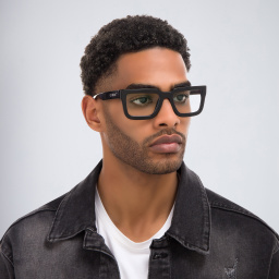 تسوق نظارات طبية مربعة للجنسين أوف وايت بلون أسود أونلاين.