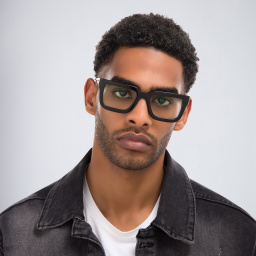 تسوق نظارات طبية مربعة للجنسين أوف وايت بلون أسود أونلاين.