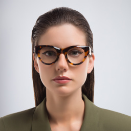 Shop OFF WHITE Unisex Round Eyeglasses in Havana online.
