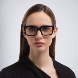 Shop OFF WHITE Unisex Square Eyeglasses in Black online.