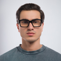 Shop OFF WHITE Unisex Square Eyeglasses in Black online.