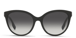Shop BURBERRY Cat Eye Sunglasses in Black online.