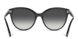 Shop BURBERRY Cat Eye Sunglasses in Black online.