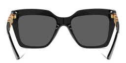 VERSACE Greca Square Sunglasses in Black – Product Photo 4