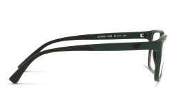 Shop Emporio Armani Kids Rectangle Eyeglasses in Green online.