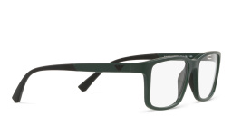 Shop Emporio Armani Kids Rectangle Eyeglasses in Green online.