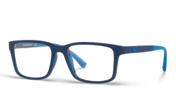 Emporio Armani Kids Rectangle Eyeglasses in Blue – Product Photo 2