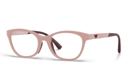 Shop Emporio Armani Kids Cat-Eye Eyeglasses in Pink online.