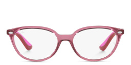 Cat Eye Eyeglasses من راي بان جونيور بلون وردي شفاف - صورة المنتج 1