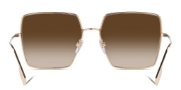 BURBERRY Oversized Square Sunglasses in Light Gold – Product Photo 4