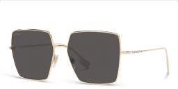 Shop BURBERRY Oversized Square Sunglasses in Light Gold online.