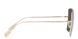 Shop BURBERRY Oversized Square Sunglasses in Light Gold online.