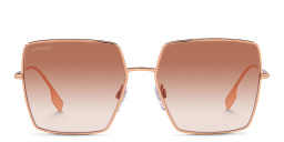 BURBERRY Oversized Square Sunglasses in Rose Gold – Product Photo 1
