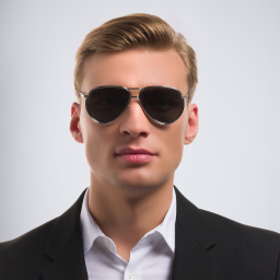 BURBERRY Pilot Sunglasses in Silver – Product Photo 5