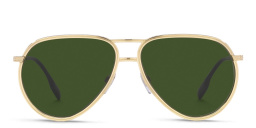 BURBERRY Pilot Sunglasses in Light Gold – Product Photo 1