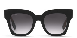 تسوق نظارة شمسية بإطار مربع بربري بلون أسود أونلاين.