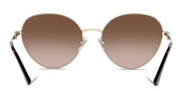BVLGARI Cat Eye Sunglasses in Pale Gold – Product Photo 4