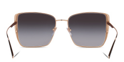 Shop BVLGARI Square Sunglasses in Black online.