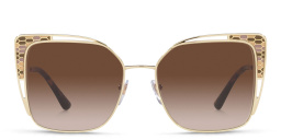 BVLGARI MAGRABi Exclusive Cat Eye Sunglasses in Pale Gold – Product Photo 1
