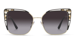 نظارة شمسية كات آي حصرية لمغربي من بولغري بلون ذهبي باهت/أسود - صورة المنتج 1