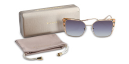BVLGARI MAGRABi Exclusive Cat Eye Sunglasses in Pink Gold – Product Photo 4