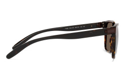 Shop BVLGARI Rectangle Sunglasses in Havana online.