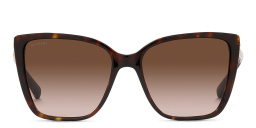 Shop BVLGARI Cat Eye Sunglasses in Havana online.