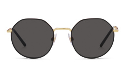 Shop Dolce & Gabbana Round Sunglasses in Gold online.