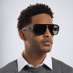 Dolce & Gabbana Pilot Sunglasses in Black – Product Photo 6